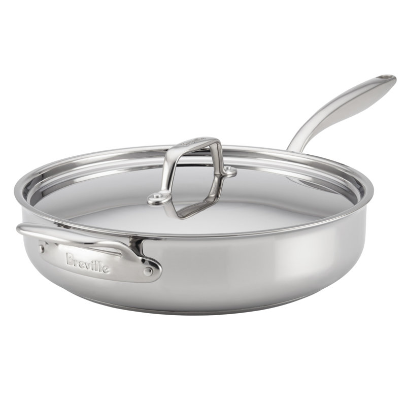Breville Thermal Pro 5 qt. Stainless Steel Saute Pan with Lid Perigold